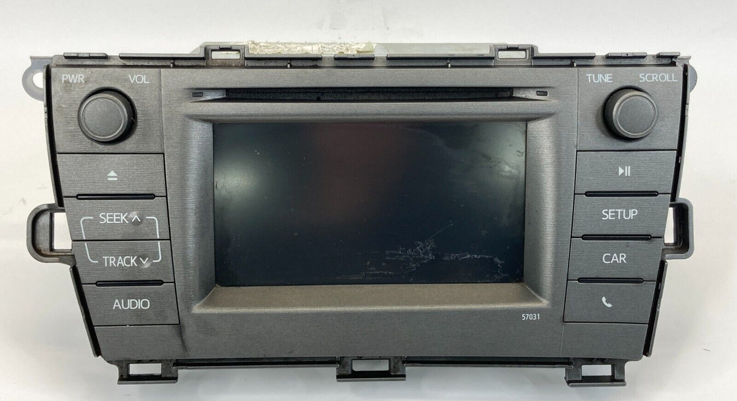 12-15 Toyota Prius AM FM Radio Receiver Information Display Screen 86140-47050