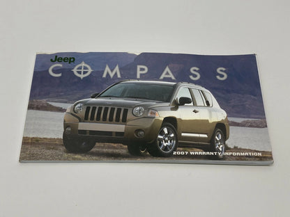 2007 07 JEEP COMPASS OWNER'S MANUAL & WARRANTY INFORMATION SET W/ CASE OEM