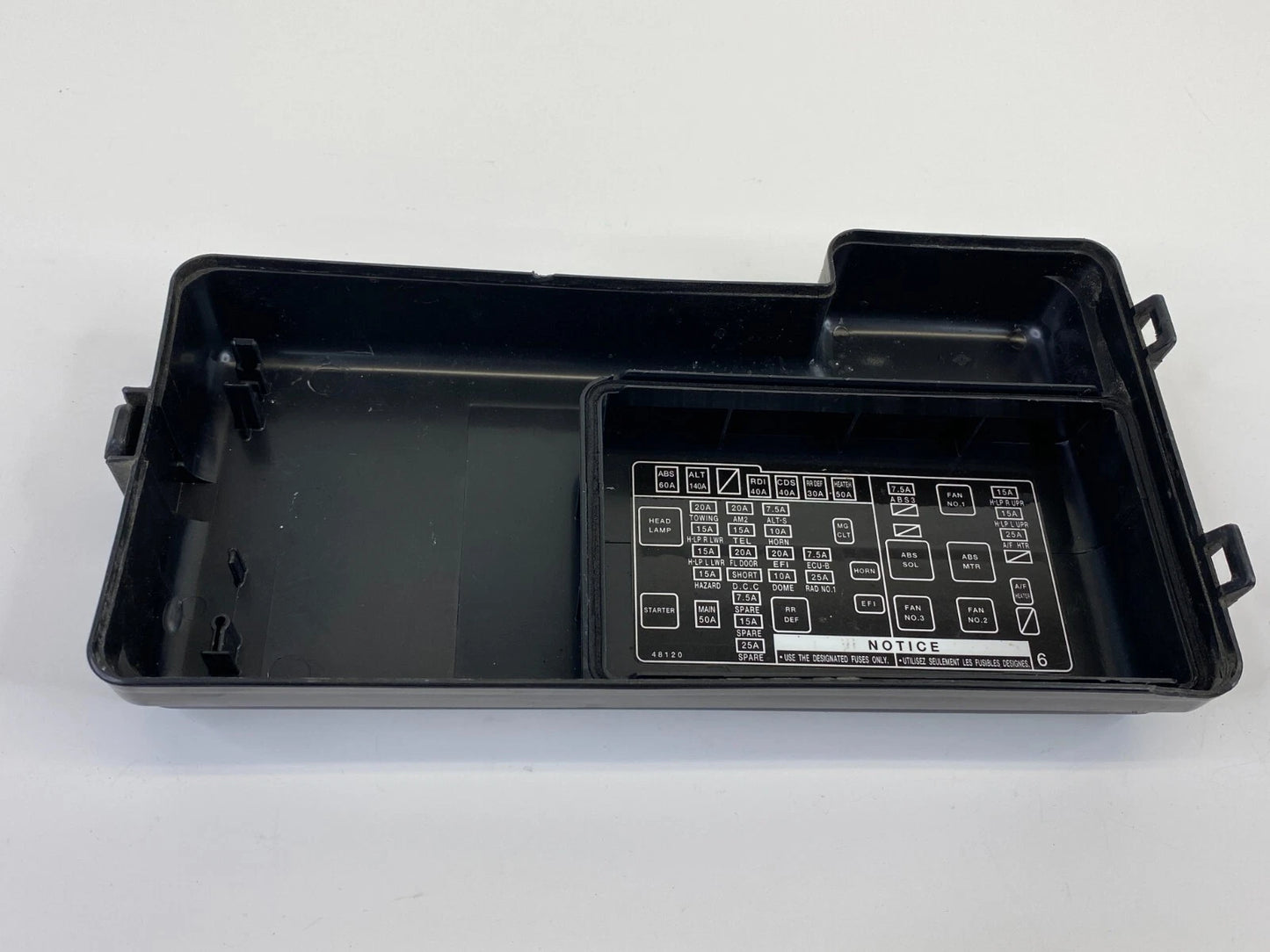 99-03 LEXUS RX300 3.0L ENGINE COMPARTMENT FUSE BOX CAP UPPER COVER LID OEM