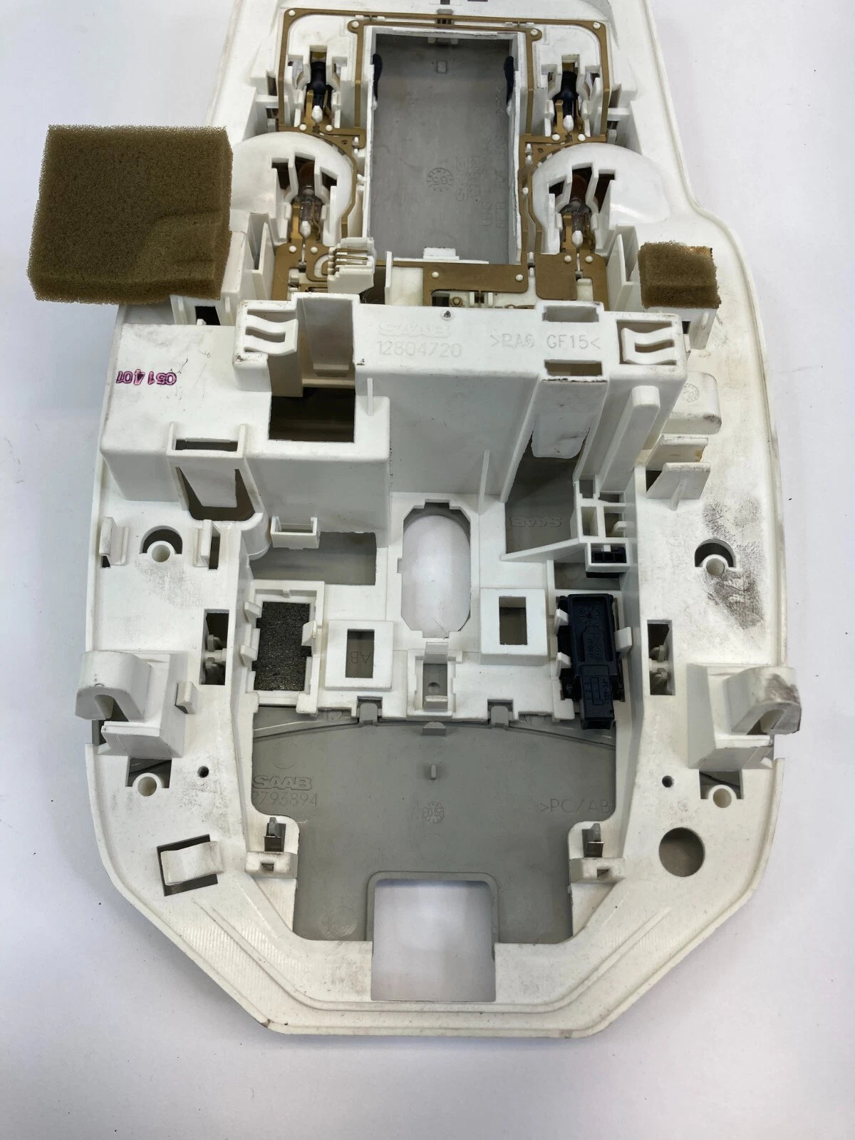 2003-2011 SAAB 9-3 93 ROOF OVERHEAD CONSOLE DOME MAP LIGHT LAMP 12804720 OEM