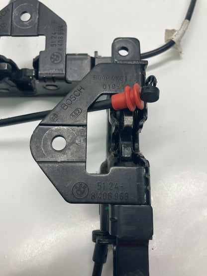 00-06 BMW X5 REAR LOWER LEFT & RIGHT TRUNK LID LATCH LOCK W/ CABLES 51248408964