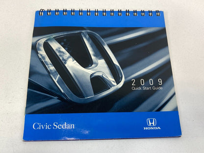 2009 Honda Civic Sedan Owners Manual Warranty Information Set w/ Case OEM