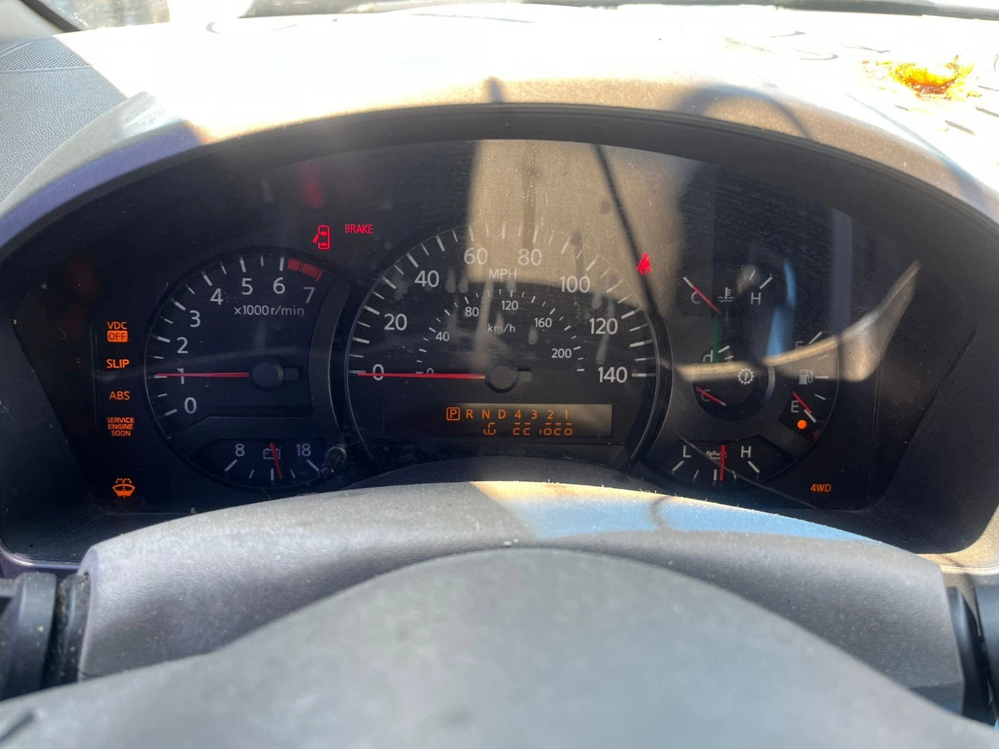 05-07 NISSAN ARMADA SPEEDOMETER INSTRUMENT CLUSTER GAUGES 221K OEM 24810-7S01A
