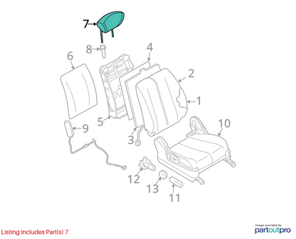 2006 2007 06 07 NISSAN MURANO FRONT LEFT OR RIGH SEAT HEADREST HEAD REST OEM