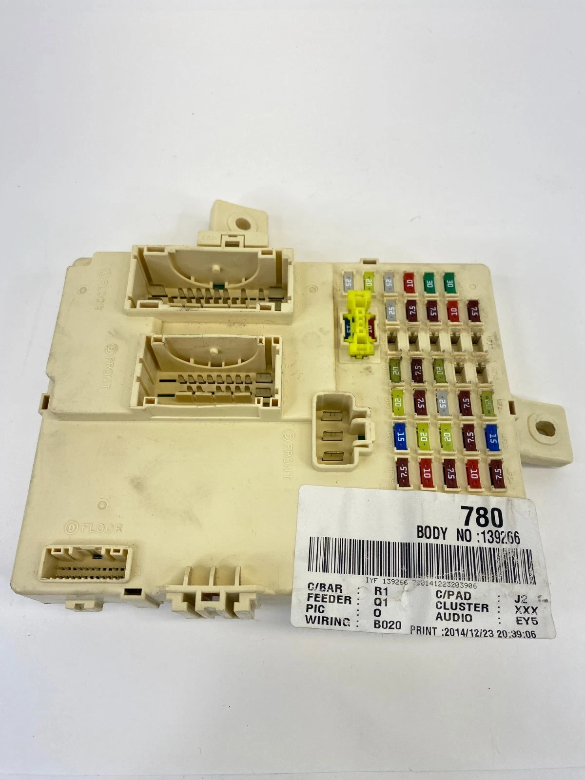 2013-2015 HYUNDAI SONATA HYBRID INTERIOR JUNCTION FUSE RELAY BOX 91950-4R510 OEM
