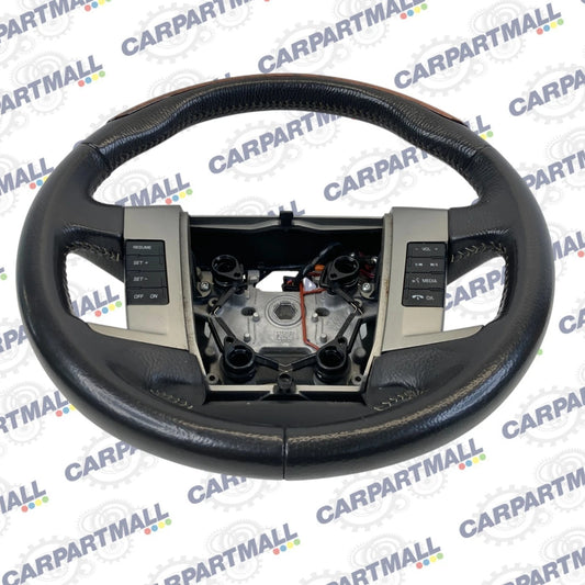 09-12 FORD FLEX STEERING WHEEL W/ CRUISE PHONE CONTROL & WOOD TRIM 8A83-3F563
