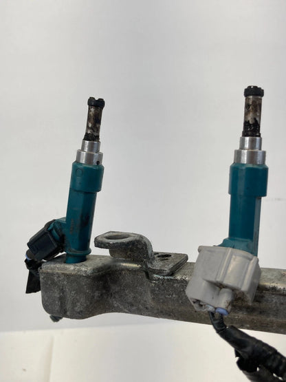 10-15 Toyota Prius 1.8L L4 AT Engine Fuel Injection Pipe Rail W/ Injectors OEM