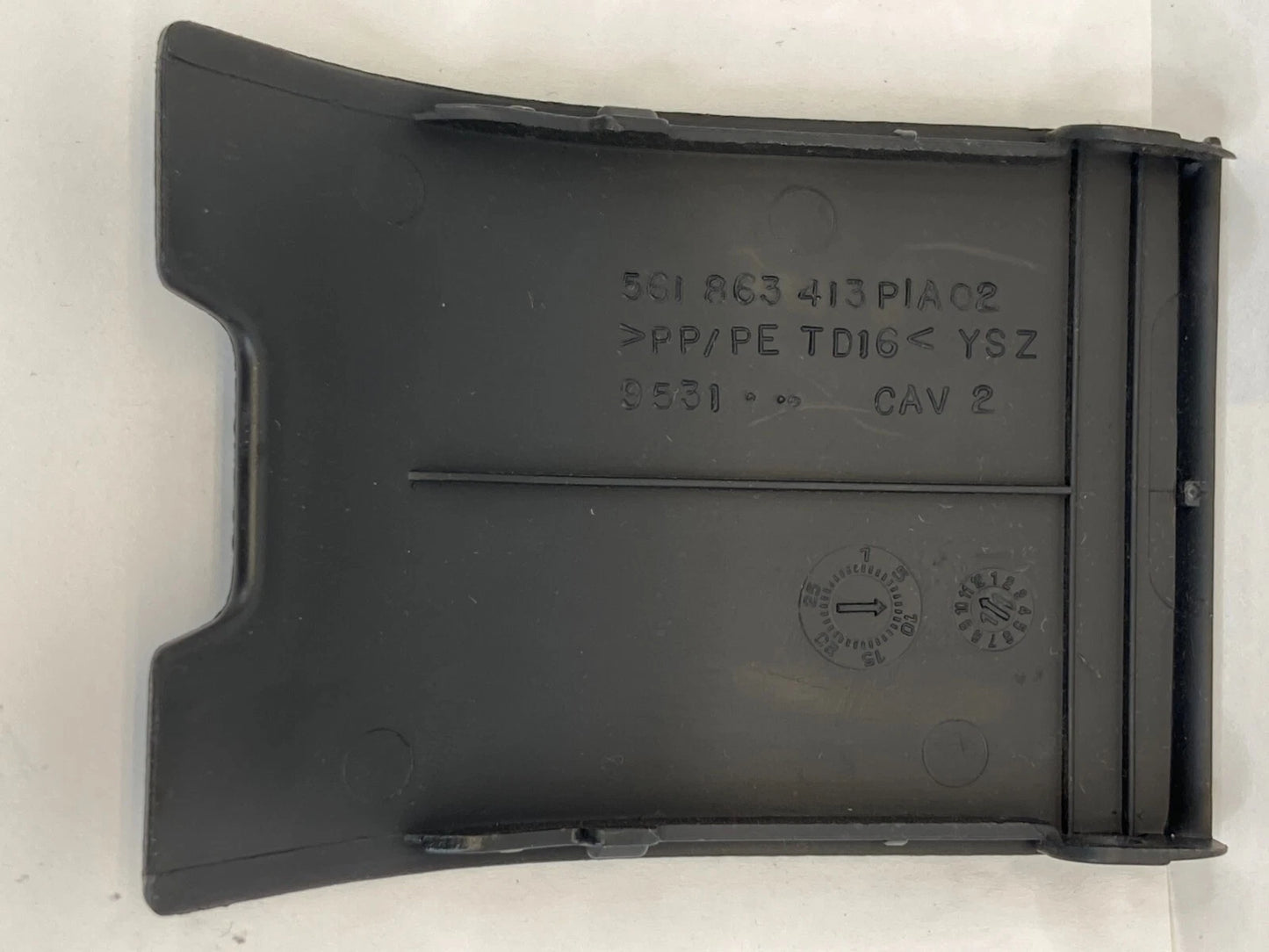 2012-2019 VW PASSAT REAR SEAT CHILD SAFETY ANCHOR HOOK COVER CAP TRIM BLACK OEM