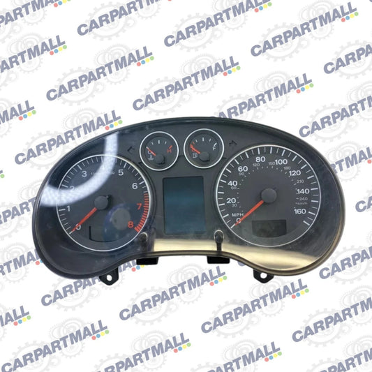 2007 2008 AUDI A3 MANUAL INSTRUMENT CLUSTER SPEEDOMETER 153K Miles 8P0920981N