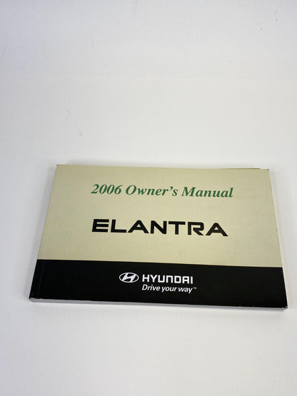 2006 06 Hyundai Elantra Owners Manual Book Information Guide w/ Case OEM