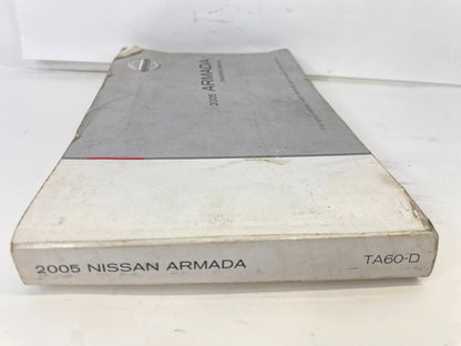 2005 05 NISSAN ARMADA OWNERS OWNER'S MANUAL OEM FACTORY