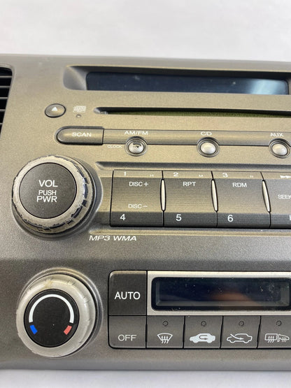2009-2011 HONDA CIVIC DASH RADIO CD RECEIVER FRONT OEM FACTORY 39100-SNA-A611-M1