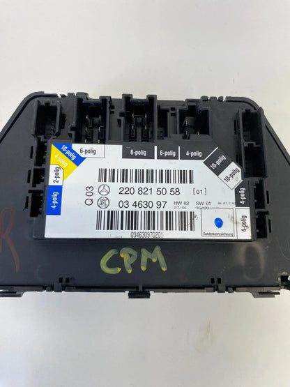 00-05 MERCEDES S430 REAR RIGHT SEAT ADJUSTMENT CONTROL SWITCH MODULE 2208215058