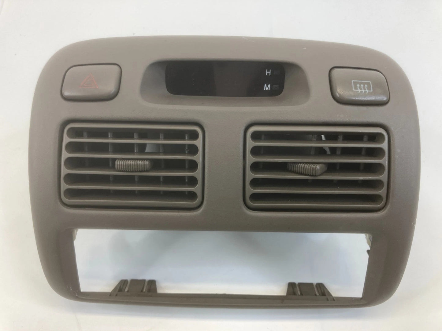 1998-2002 TOYOTA COROLLA CENTER DASH A/C VENT BEZEL TRIM W CLOCK 55660-02010 OEM