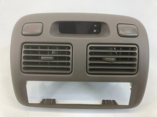 1998-2002 TOYOTA COROLLA CENTER DASH A/C VENT BEZEL TRIM W CLOCK 55660-02010 OEM