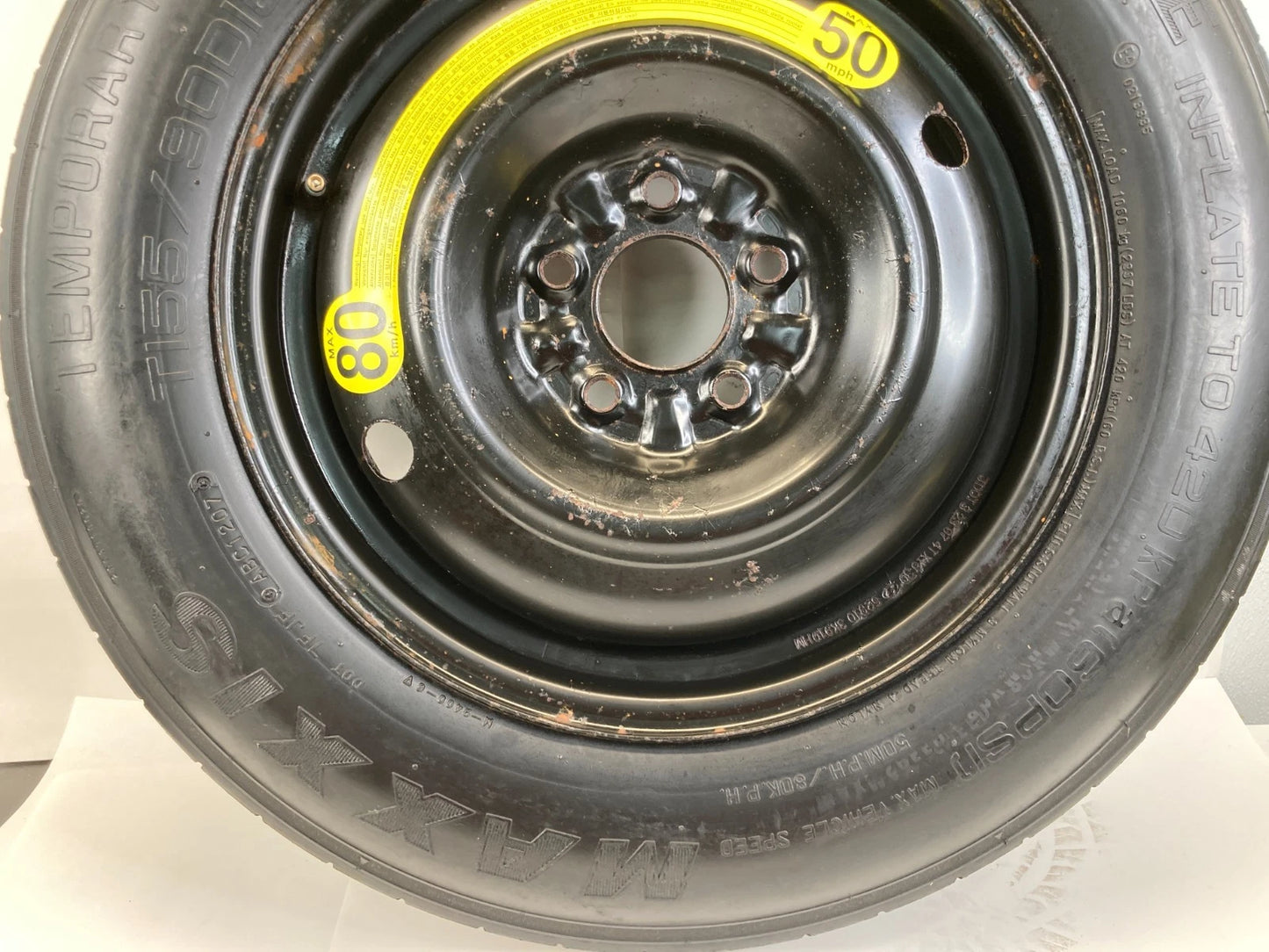 2006-2016 KIA SPORTAGE SPARE TIRE WHEEL RIM COMPACT DONUT 155/90D16 OEM