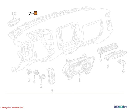 2011-2019 CHEVROLET CRUZE AUTOMATIC HEADLAMP CONTROL AMBIENT LIGHT SENSOR