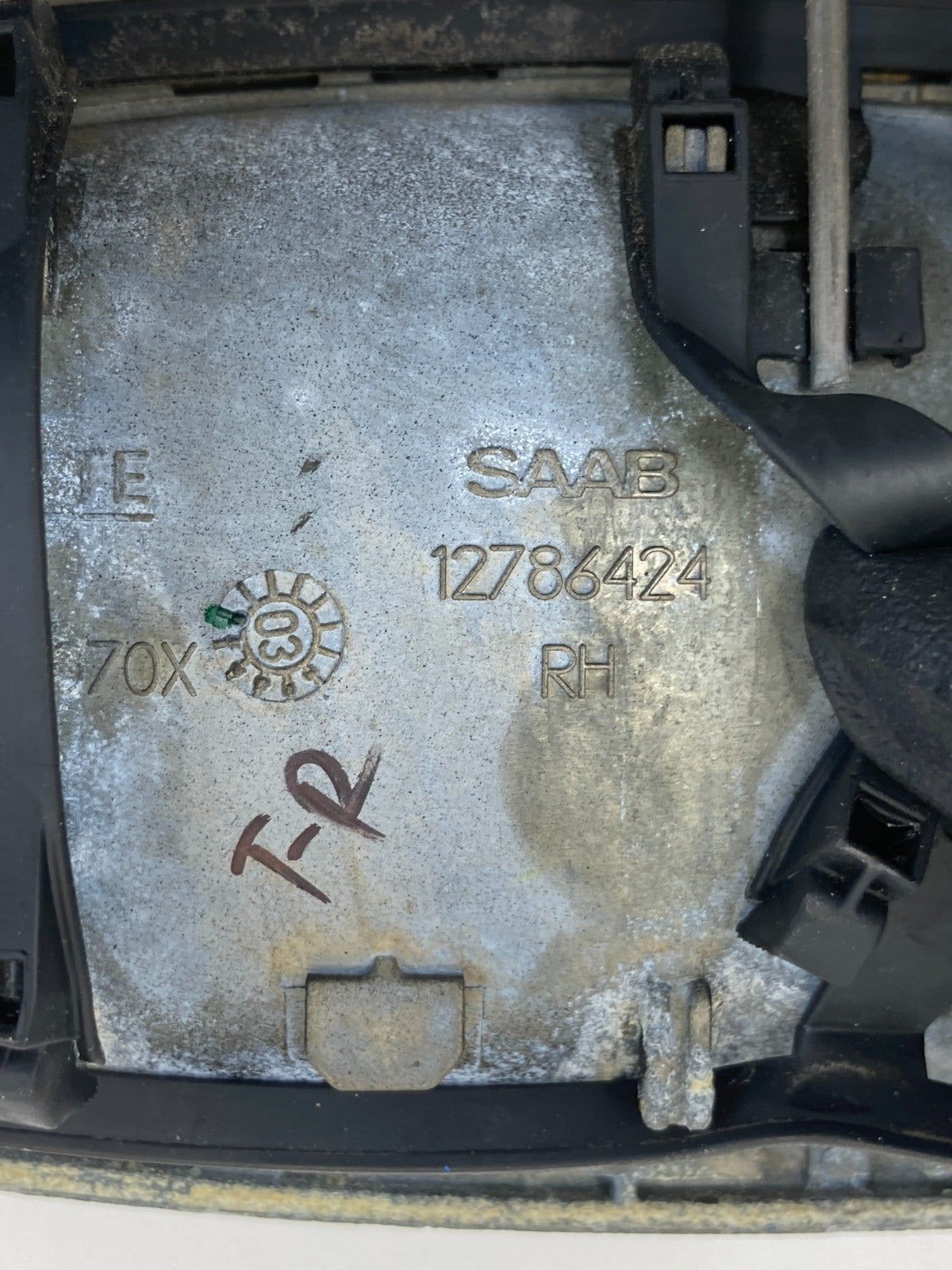 03 04 05 06 Saab 9-3 93 Front Right Passenger Side Exterior Door Handle 12786424