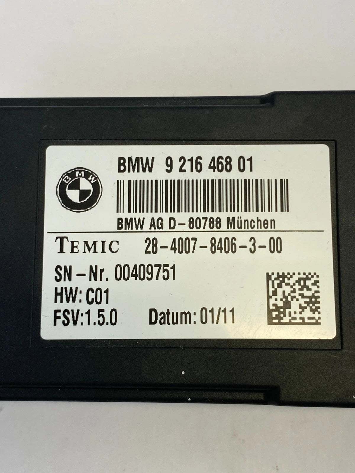 2011-2017 BMW X3 FRONT RIGHT HEATED SEAT CONTROL MODULE UNIT 921646801 OEM