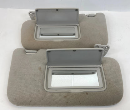2013-2017 NISSAN SENTRA DRIVER & PASSENGER SUNVISOR PAIR LH RH W/O SUNROOF OEM