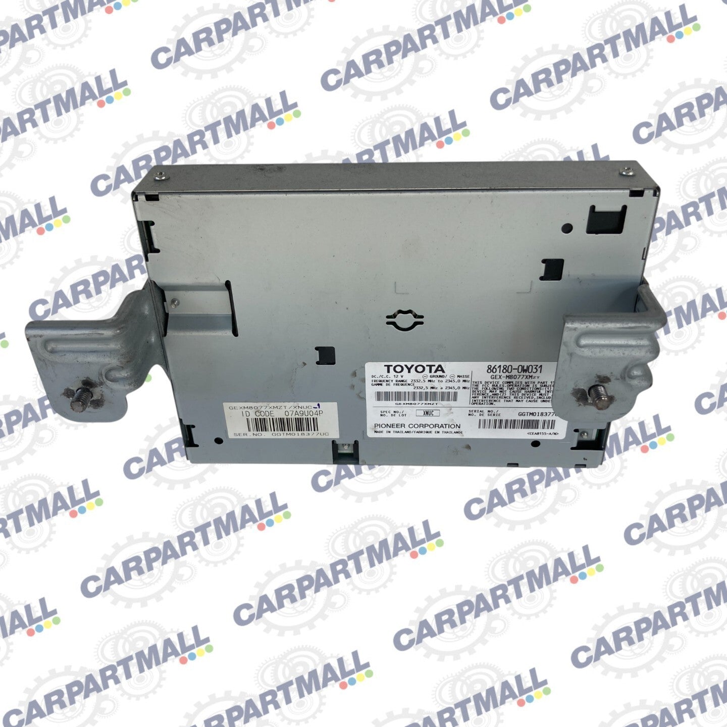 07-11 Toyota Camry Audio Equipment Satellite Radio Receiver Module 86180-0W031