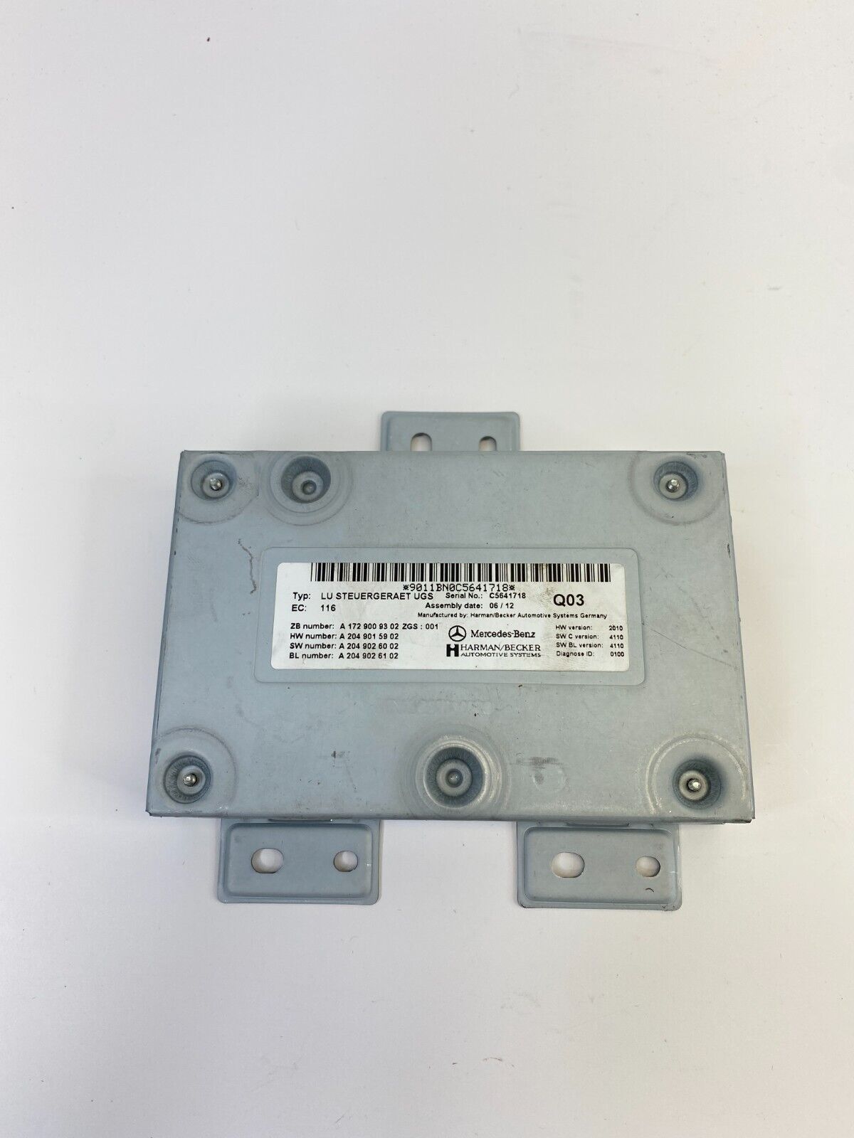 2012-2016 Mercedes-Benz E350 Communication Interface Module A172-900-93-02 OEM