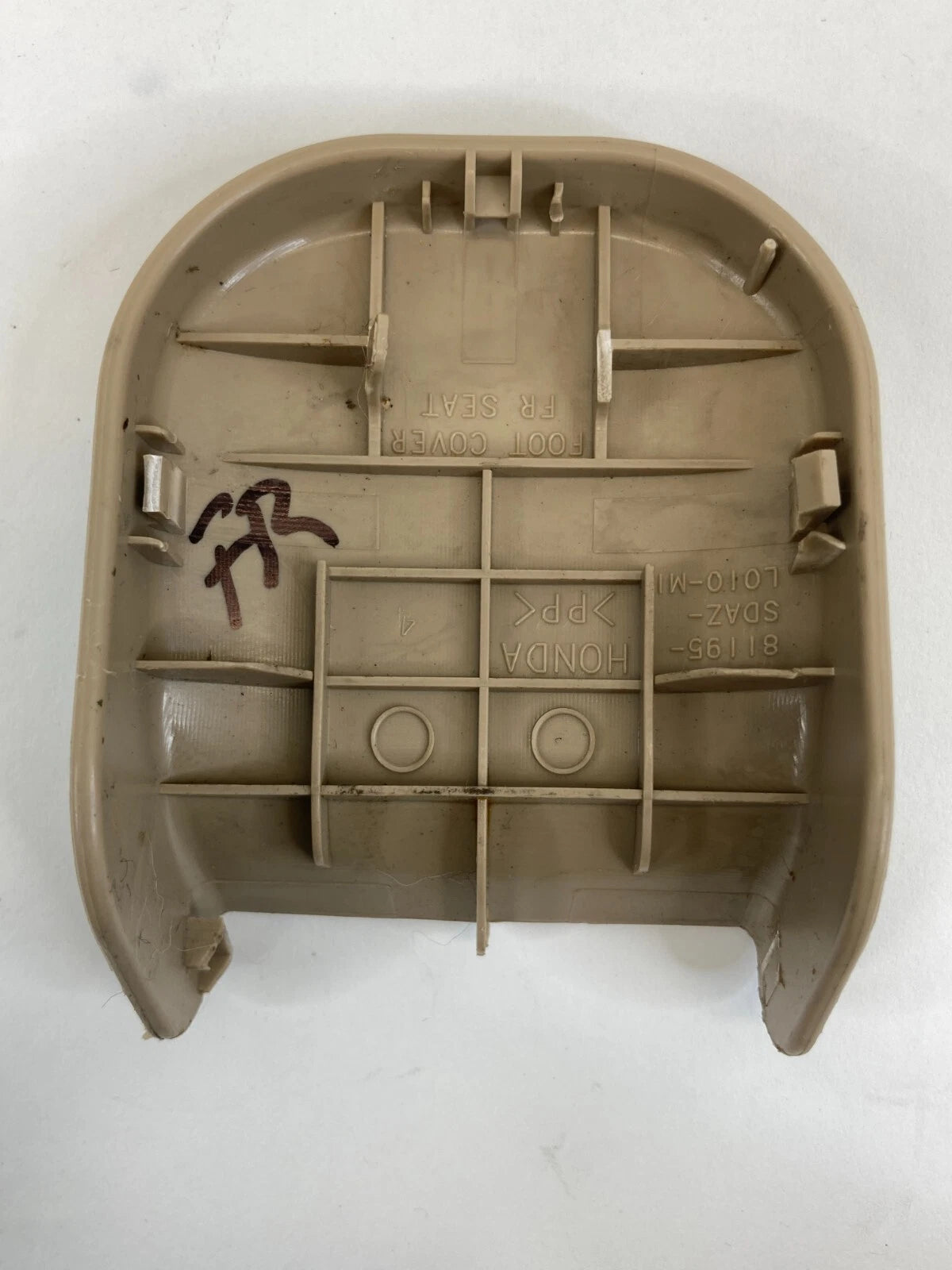 2004-2007 HONDA ACCORD SEDAN FRONT SEAT FOOT TRACK COVER TRIM 81195SDAZL010M1