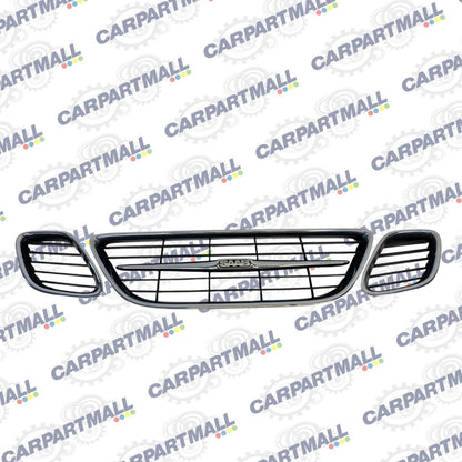 2003-2007 Saab 9-3 Sedan Front Bumper Radiator Center Grille Set of 3 12787225