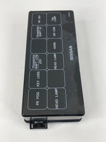 2001-2004 NISSAN PATHFINDER 3.5L A/T UNDER HOOD FUSE RELAY BOX COVER LID OEM