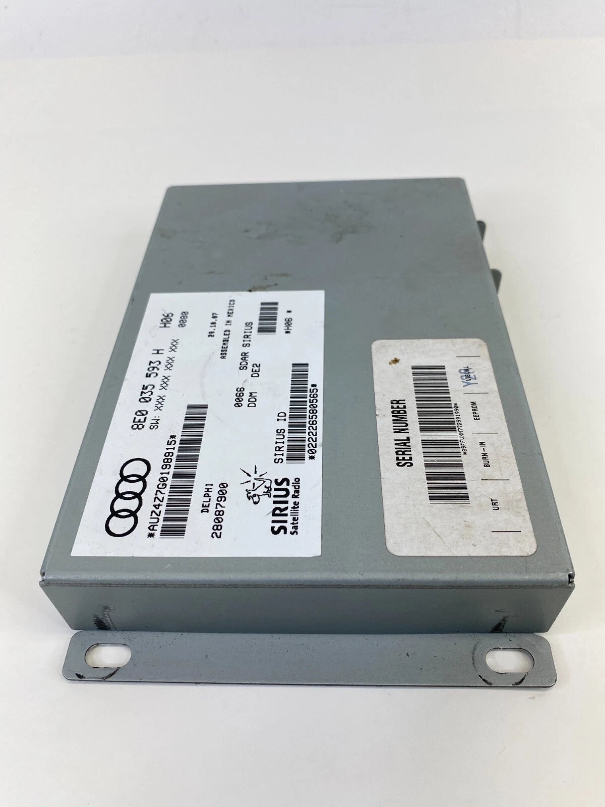 2007-2008 AUDI A4 QUATTRO SIRIUS SATELLITE RADIO MODULE 8E0-035-593H OEM