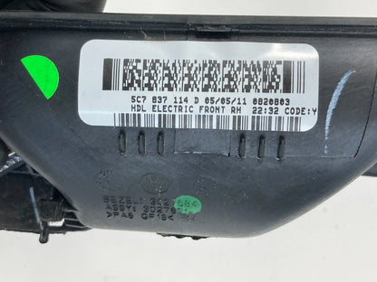 2011-2018 VOLKSWAGEN JETTA SEDAN FRONT RIGHT SIDE INNER DOOR HANDLE 5C7837114D