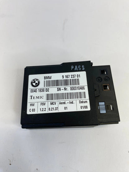 2007 2008 BMW 335XI 2007-2010 335I REAR SEAT BELT CONTROL MODULE 9-167-237-01