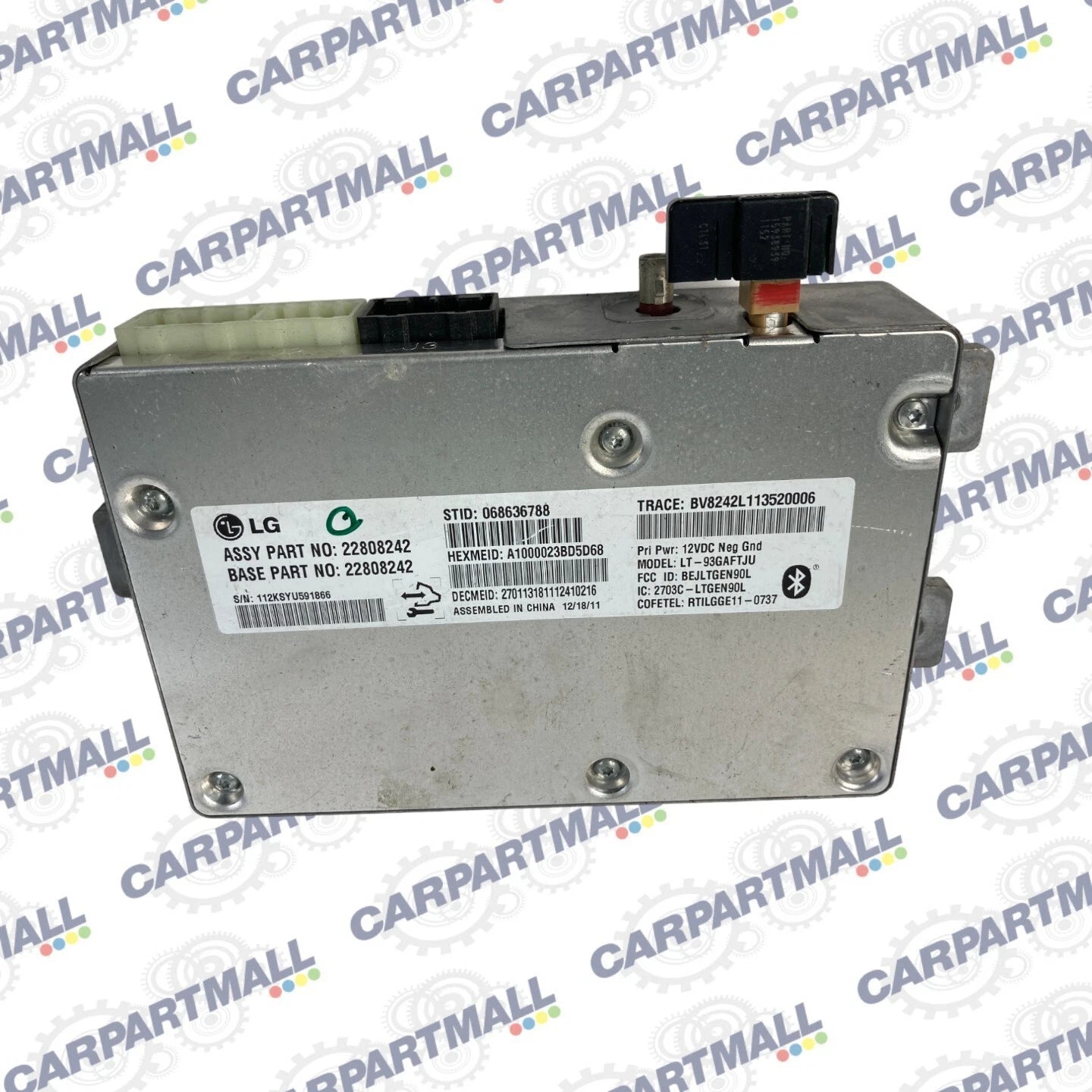 12 13 CHEVROLET IMPALA ONSTAR SYSTEM TELEMATICS CONTROL MODULE UNIT 22808242 OEM