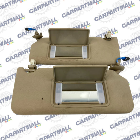 2008-2012 HONDA ACCORD LEFT & RIGHT SIDE SUNVISOR SUN VISOR SET PAIR OEM