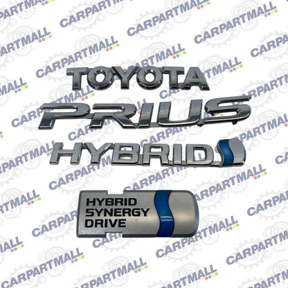 04 05 06 07 08 09 Toyota Prius Rear Emblem Trunk Hatch Logo Badge Sign Set OEM
