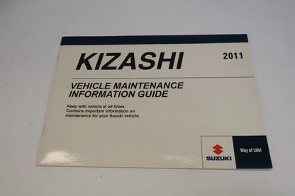 2011 SUZUKI KIZASHI OWNERS MANUAL WARRANTY MAINTENANCE INFORMATION SET W/ CASE