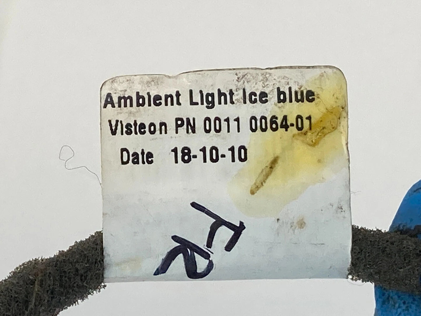2011-2017 BUICK REGAL FRONT RIGHT DOOR WIRING AMBIENT INNER LIGHT ICE BLUE OEM
