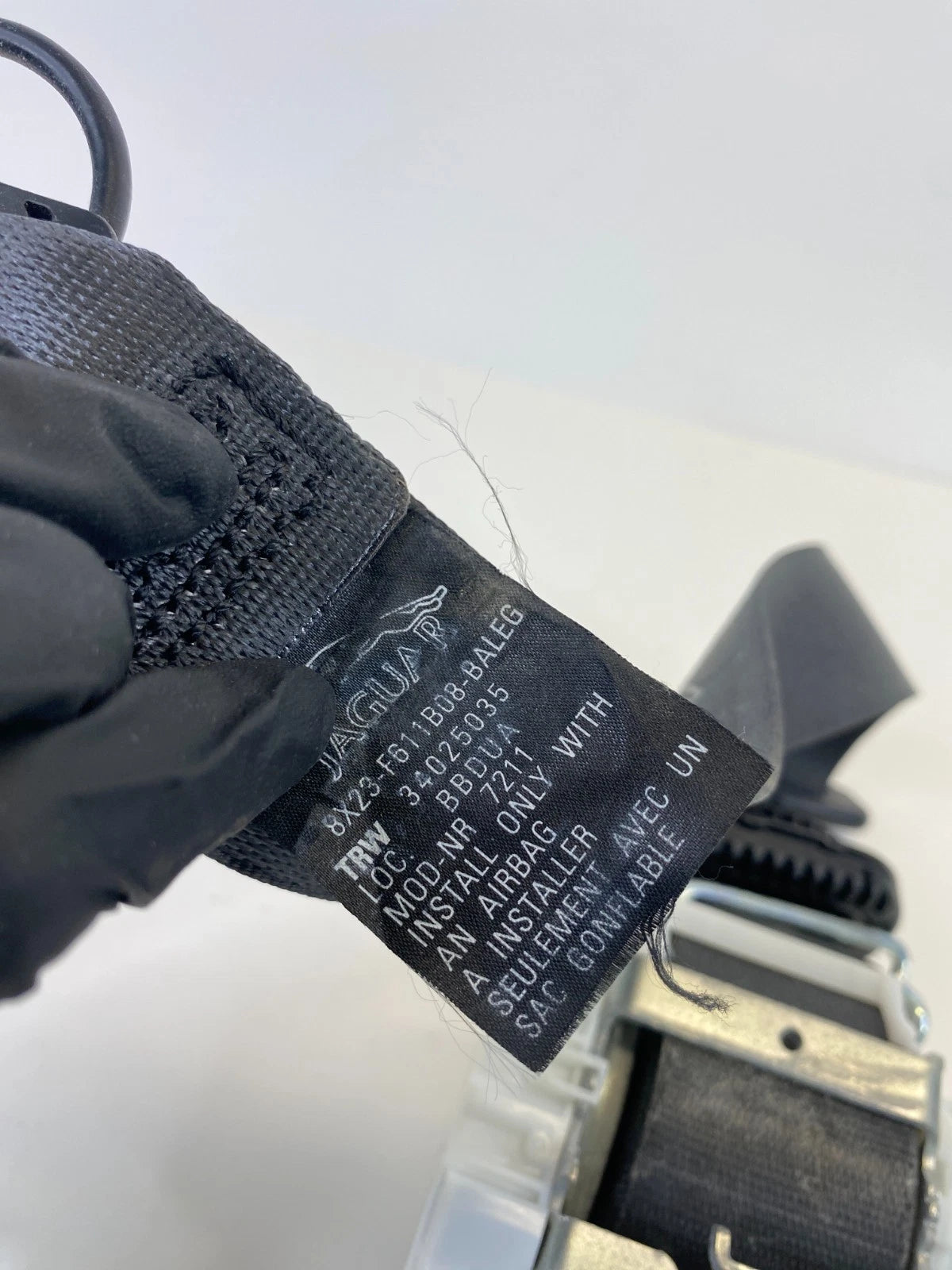 09-11 Jaguar XF Front Right Passenger Side Seat Belt Retractor 8X23F611B08BA OEM