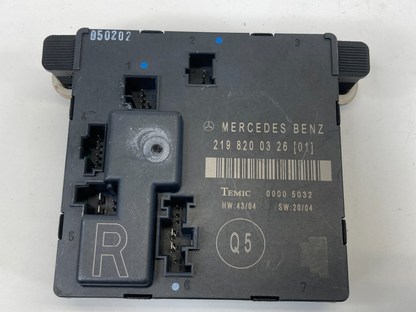 2006 Mercedes-Benz CLS500 Rear Right Side Door Control Module Unit 219-820-03-26