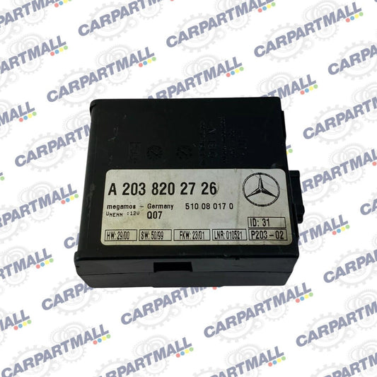 01-05 Mercedes C240 Anti Theft Security Locking Alarm Control Module A2038202726