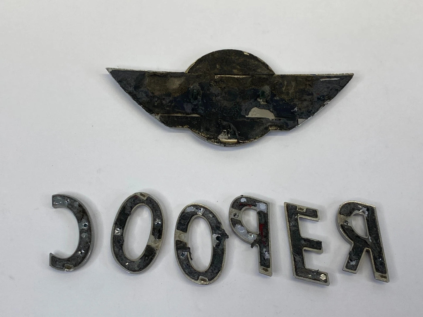 2006-2013 MINI COOPER REAR TRUNK DECK LID LOGO EMBLEM BADGE CHROME FINISH OEM