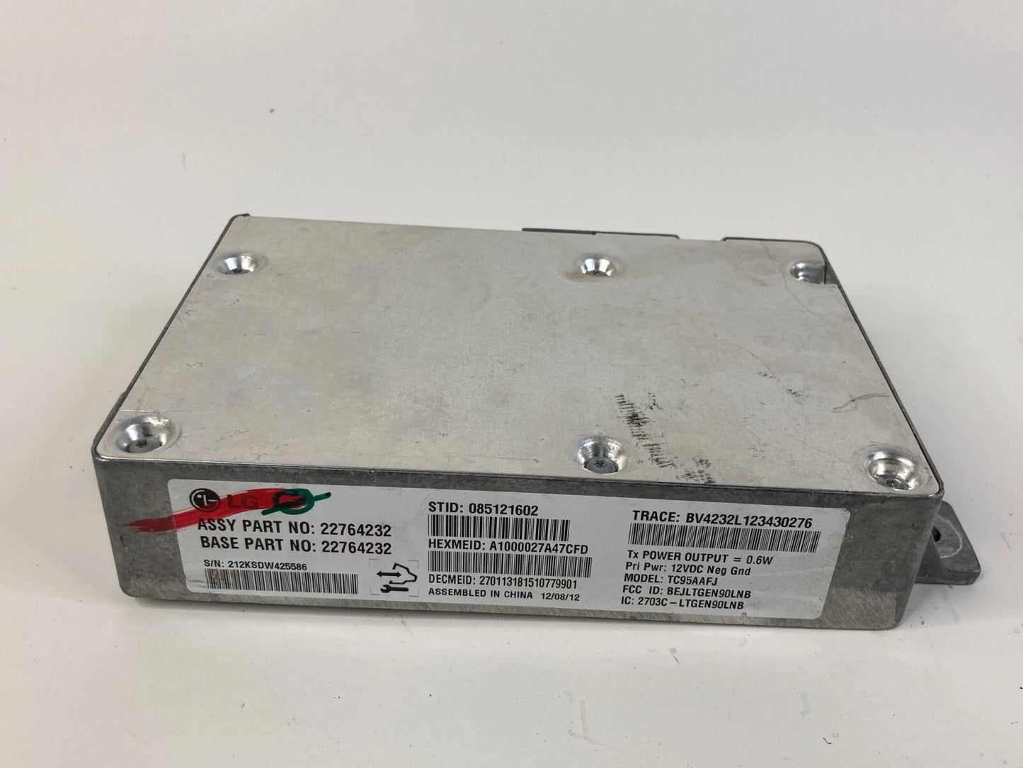 2013 CHEVY EQUINOX ONSTAR COMMUNICATION COMPUTER CONTROL MODULE UNIT 22764232