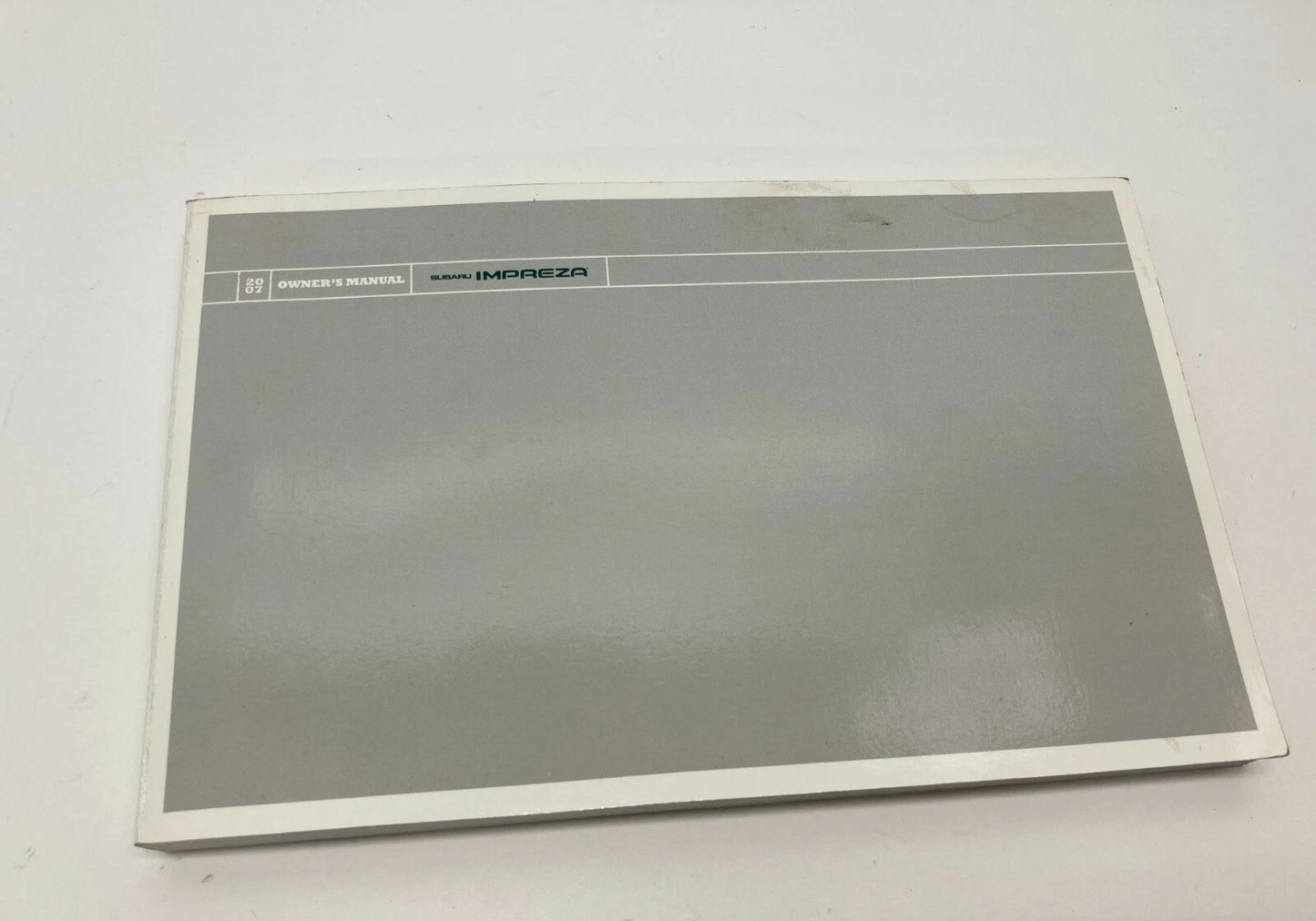 2007 SUBARU IMPREZA OWNER'S MANUAL WARRANTY MAINTENANCE SUPPLEMENT W/ CASE OEM