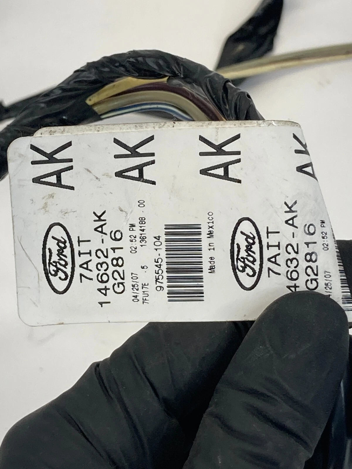 2007-2010 LINCOLN MKX REAR RIGHT DOOR WIRING WIRE HARNESS 7A1T-14632-AKG2816 OEM