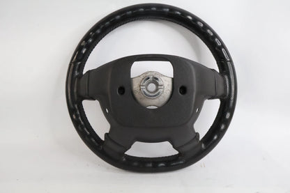 2006-2010 HUMMER H3 BLACK LEATHER STEERING WHEEL W/O CRUISE CONTROL ASSEMBLY OEM