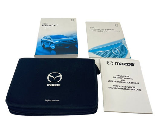 2008 Mazda CX-7 Owner's Manual Maintenace Warranty Guide Book w /Case