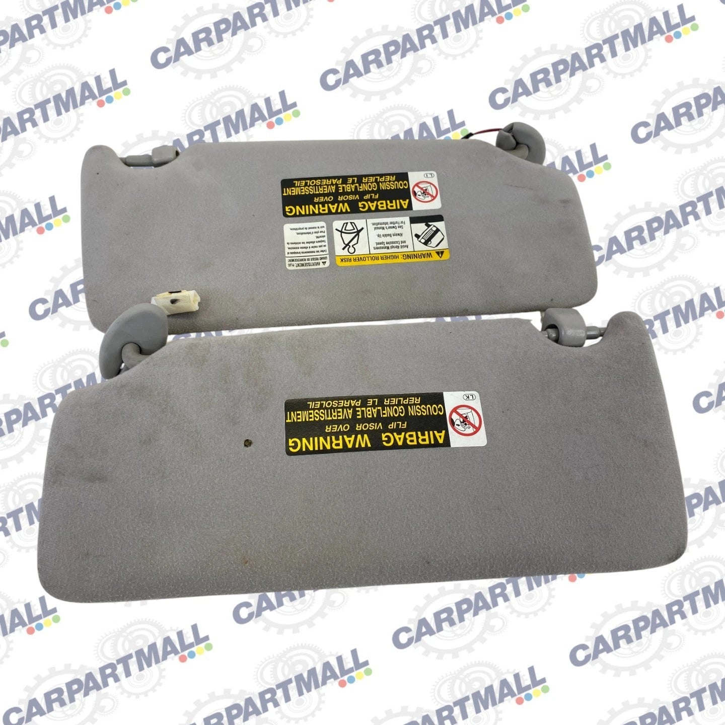 2007-2009 LEXUS RX350 SUV LEFT & RIGHT SUN VISOR SHADE SET PAIR W/ ILLUMINATED