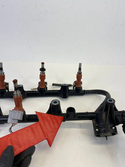 2007-2009 LEXUS RX350 3.5L ENGINE FUEL RAIL W/ INJECTOR INJECTORS SET OF 5 OEM