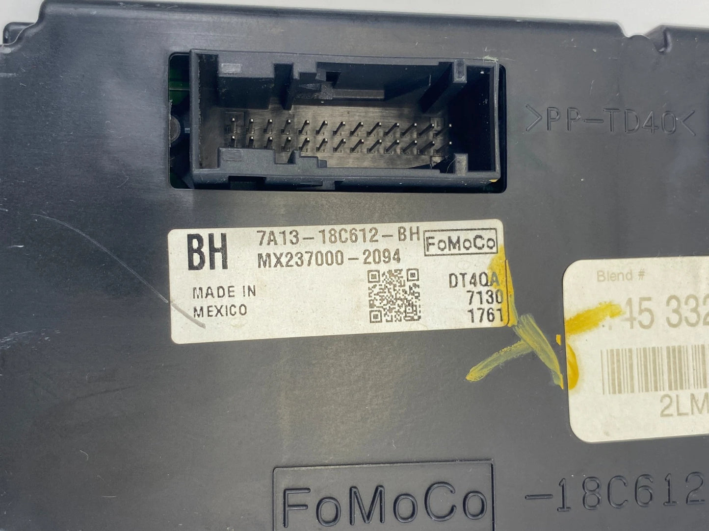 2007-2010 LINCOLN MKX HVAC HEATER TEMPERATURE SWITCH CLIMATE CONTROL 7A13-18C612