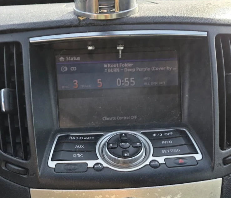 2007 2008 INFINITI G35 SEDAN DASH INFORMATION SCREEN DISPLAY MONITOR 28091-JK000